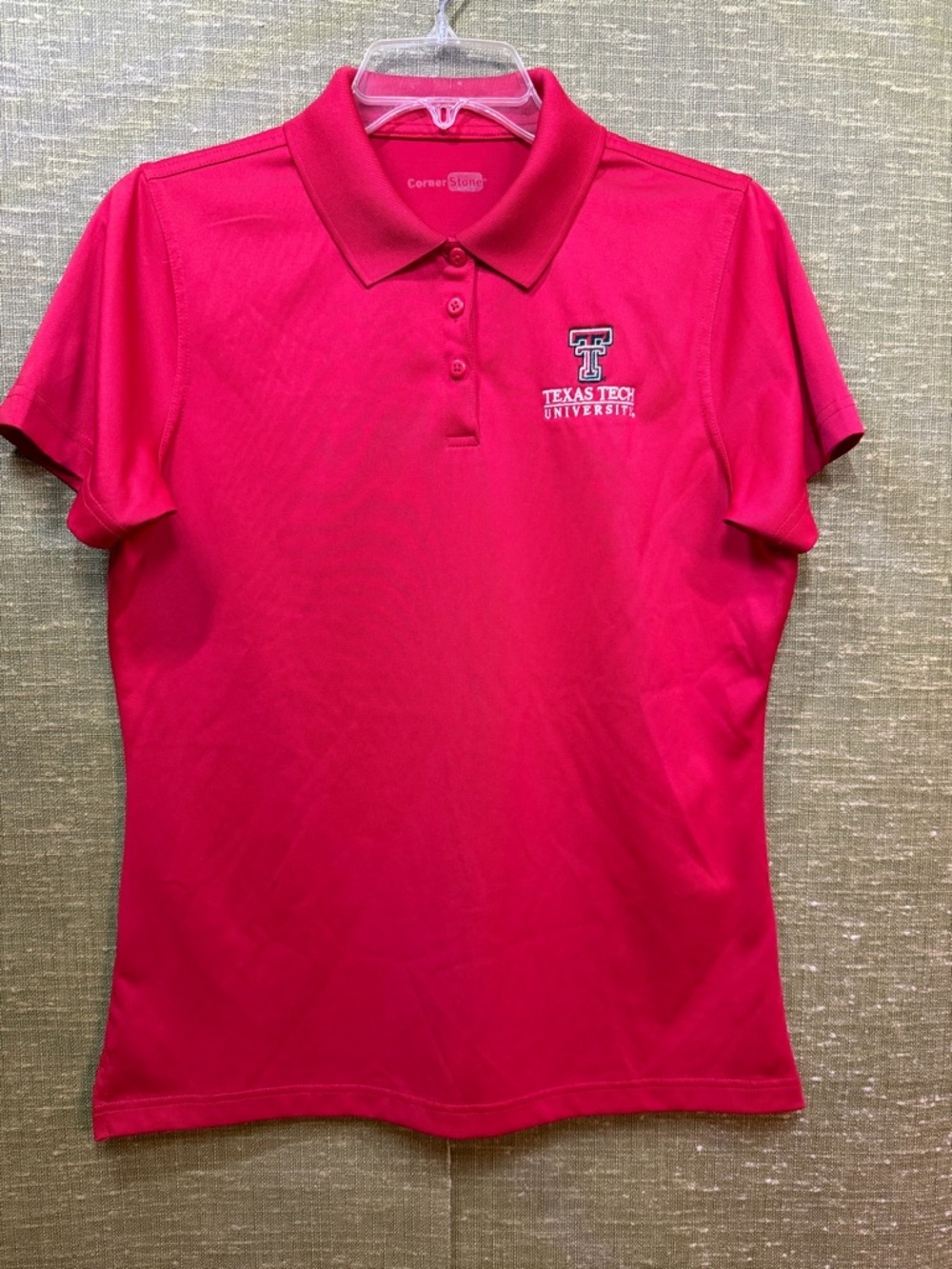 Texas Tech Women's Red Polo Shirt Short Sleeve